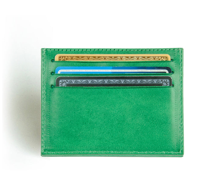 Vegetable tanned green