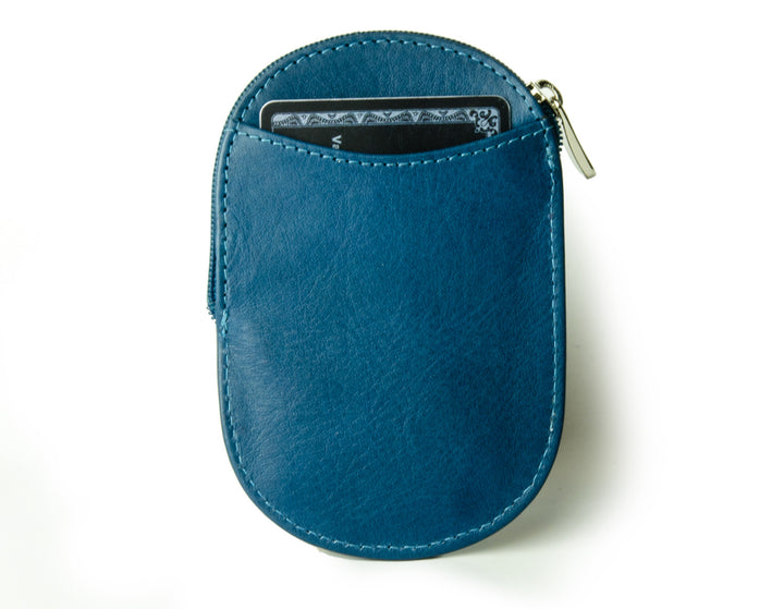 Vegetable tanned blue
