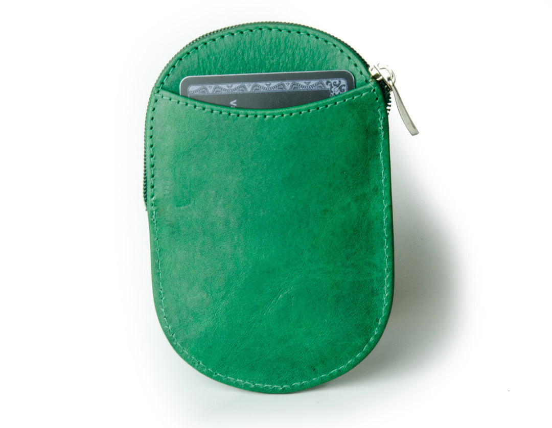 Vegetable tanned green