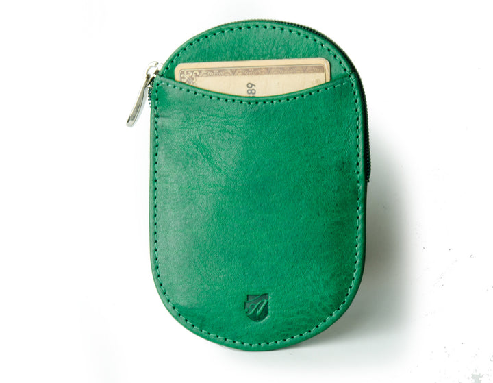 Vegetable tanned green