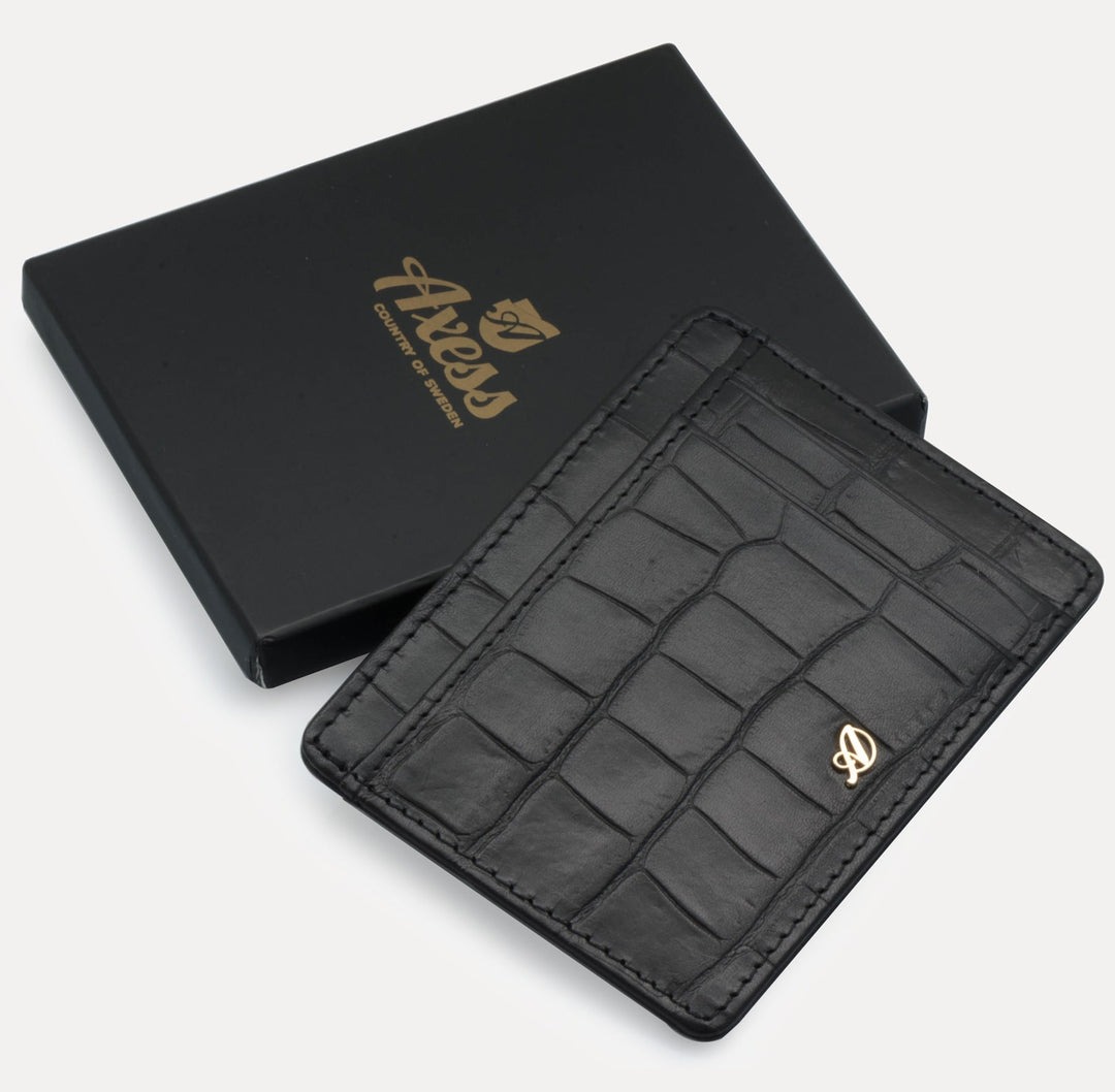 Porta Carte di Credito Coccodrillo Grigio | Accessori Porta Carte di Credito Coccodrillo Grigio | Accessori