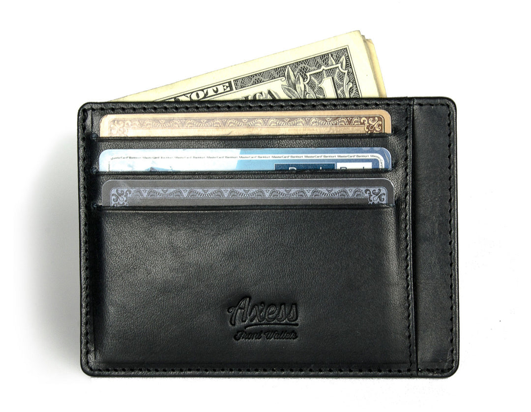 Handmade leather wallet from Axess Front Pocket Wallets