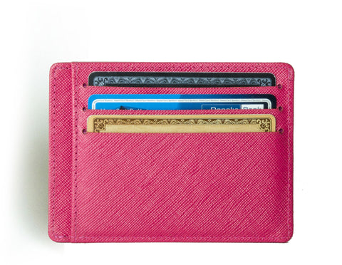 Saffiano Wallet, Minimalist Wallet in Tuscany leather from Axess
