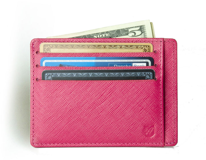 Saffiano Wallet, Minimalist Wallet in Tuscany leather from Axess