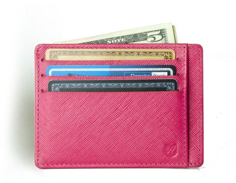 Saffiano Wallet, Minimalist Wallet in Tuscany leather from Axess